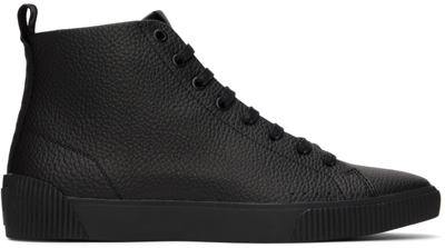 Hugo Boss Black Zero Hito High-top Sneakers In 001 Black