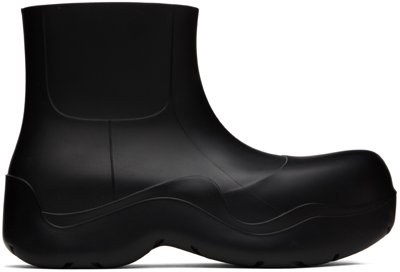 Bottega Veneta Black Matte Puddle Chelsea Boots