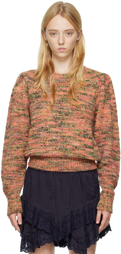 Isabel Marant Étoile Pleany Marled Blouson Sleeve Sweater In Multicolor