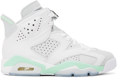 Nike Women's Air Jordan Retro 6 Basketball Shoes In White/prpltm