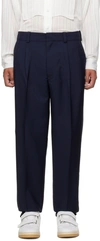 ACNE STUDIOS NAVY TAILORED TROUSERS