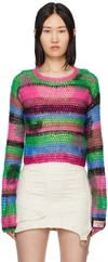 ANDERSSON BELL PINK STRIPED SWEATER