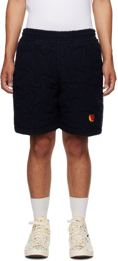 Sky High Farm Workwear Navy Quilted Shorts In 1 Navy