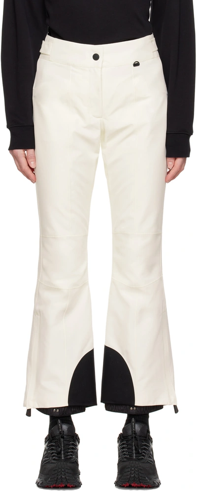 Moncler Gore-tex Infinium High-rise Flared Ski Trousers In White