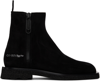 Off-white Man Ankle Boots Black Size 6 Soft Leather