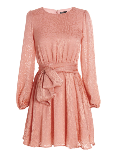 Liu •jo Animal Print Dress In Pink