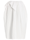 Cecilie Bahnsen Dalita Asymmetric Midi Skirt In White