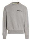 Aries Men's Mini Problemo Crewneck Cotton Sweatshirt In Gray