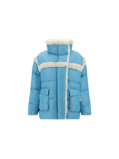 Urbancode Padded Coat In Blue