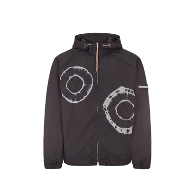 Aries Tie-dye Windcheater Jacket In Black