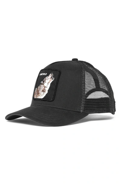 Goorin Bros The Lone Wolf Trucker Hat In Black
