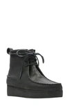 Clarks Wallabee Craft In Black Nubuck