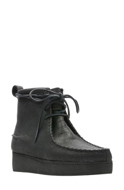Clarks Wallabee Craft In Black Nubuck