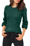 1.state Balloon Sleeve Sweater In Pine Green