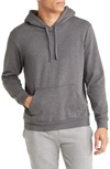 Ugg Dax Stretch Fleece Hoodie In Charcoal Heather