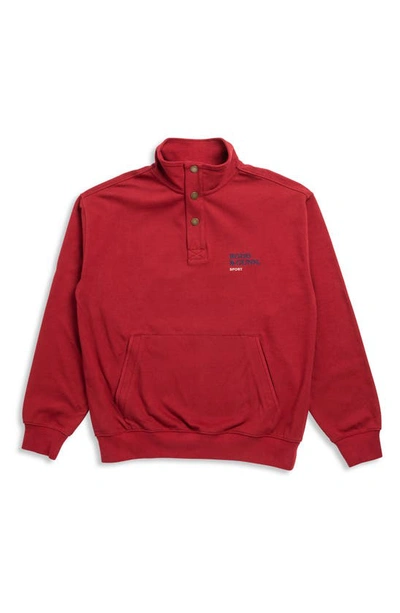 Rodd & Gunn Chandler Avenue Cotton Pullover In Crimson