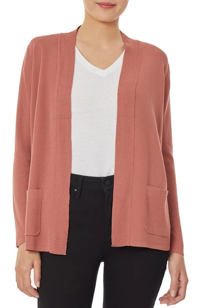 Jones New York Open Front Cardigan In Fawn