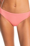 Roxy Rib Love The Comber Bikini Bottoms In Tea Rose