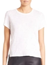 Atm Anthony Thomas Melillo Women's Schoolboy Slub Jersey T-shirt In White