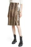 Ganni Snake Print Wrap Midi Skirt In Snake Starfish In Snake Starfish