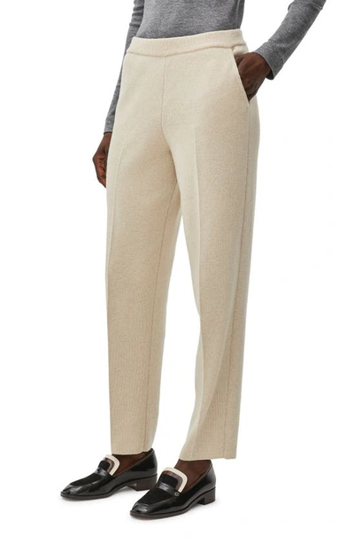 Loro Piana Cashmere Straight Leg Pants In Beige