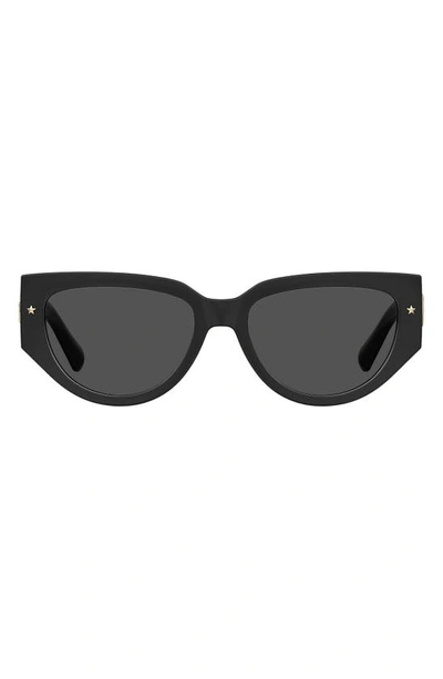 Chiara Ferragni 54mm Round Sunglasses In Black