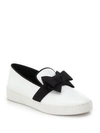 MICHAEL KORS Val Bow Patent Leather Sneakers