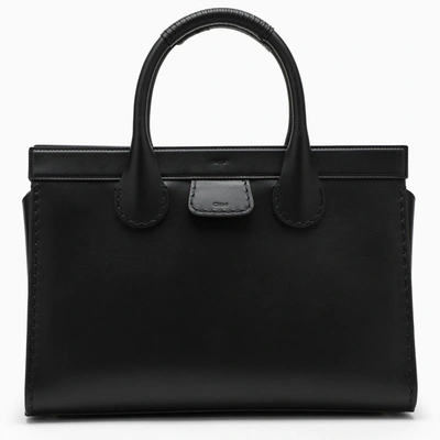 Chloé Black Leather Edith Tote Bag