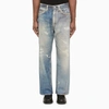 Our Legacy Third Cut Distressed-print Jeans In Blue