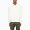 STONE ISLAND GHOST WHITE STRETCH COTTON SWEATSHIRT