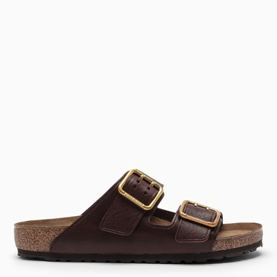 Birkenstock Brown Arizona Bold Gap Slipper In Burgundy