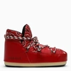 Alanui Red Padded Boot In Red