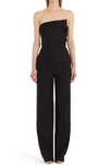 VALENTINO STRAPLESS CREPE COUTURE JUMPSUIT