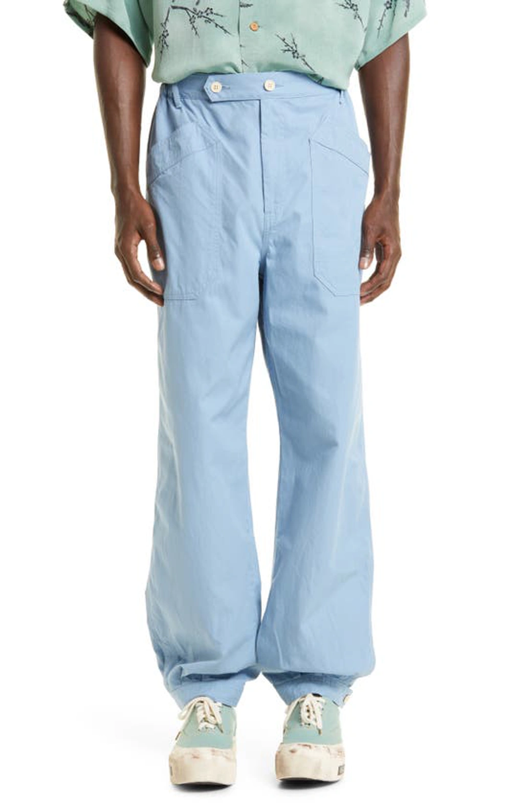 パンツ 24SS Visvim Carrol Chino Pants (Blue) Visvim Carroll Cotton Chino Pants In Blue | ModeSens