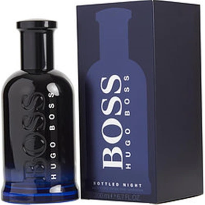 Hugo Boss 210157 6.7 oz Bottled Night Eau De Toilette Spray For Men In Purple