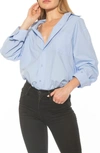 ALEXIA ADMOR ALEXIA ADMOR AMBER CLASSIC BOYFRIEND FIT BUTTON-UP SHIRT