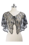 SAACHI SEQUIN MESH CAPELET