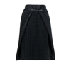 Charles Jeffrey Loverboy Patterned-jacquard Pleated Skirt In Black
