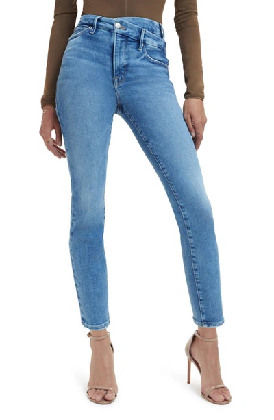 Good American Good Classic Crossover High Waist Jeans In Indigo268