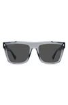Dsquared2 54mm Flat Top Sunglasses In Grey / Grey