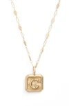 Miranda Frye Harlow Initial Pendant Necklace In Gold - C