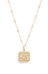 Miranda Frye Harlow Initial Pendant Necklace In Gold - A