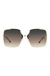 ISABEL MARANT ISABEL MARANT 52MM GRADIENT SQUARE SUNGLASSES