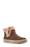 Cougar Duffy Faux Fur Trim Waterproof Bootie In Cocoa