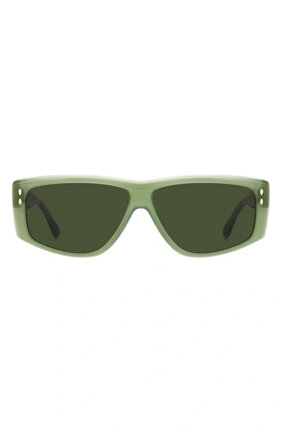 Isabel Marant 52mm Flat Top Sunglasses In Green