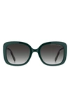 Marc Jacobs 54mm Gradient Square Sunglasses In Teal / Grey Shaded