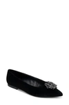 Kenneth Cole New York Gaya Starburst Pointed Toe Flat In Black