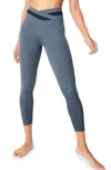 Sweaty Betty All Day Crossover Waist Leggings In Endless Blue