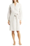 Barefoot Dreams Ribbed Cozychic Side-tie Robe In Cream Multi