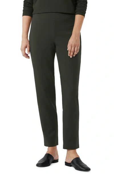 Eileen Fisher Slim Ankle Pants In Wdlnd